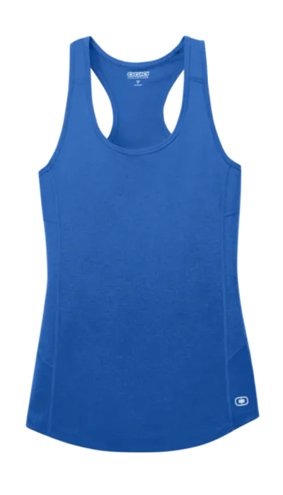 Women's Reflective Tank Top Electric Blue - Choose your design