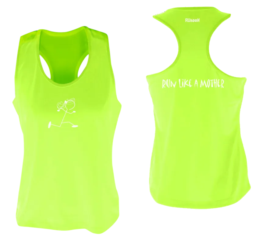 Women's Reflective Tank Top - Run Like a Mother