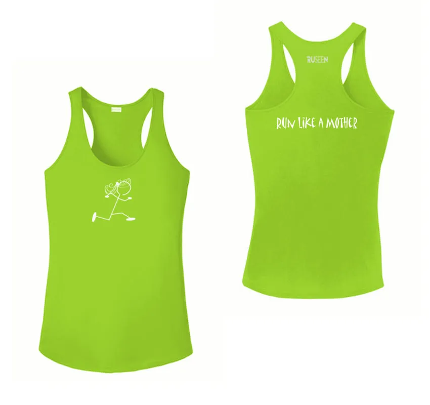 Women's Reflective Tank Top - Run Like a Mother