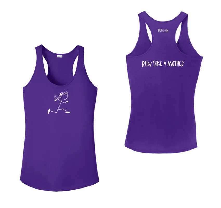 Women's Reflective Tank Top - Run Like a Mother